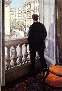Gustave Caillebotte Young Man at his Window USA oil painting artist